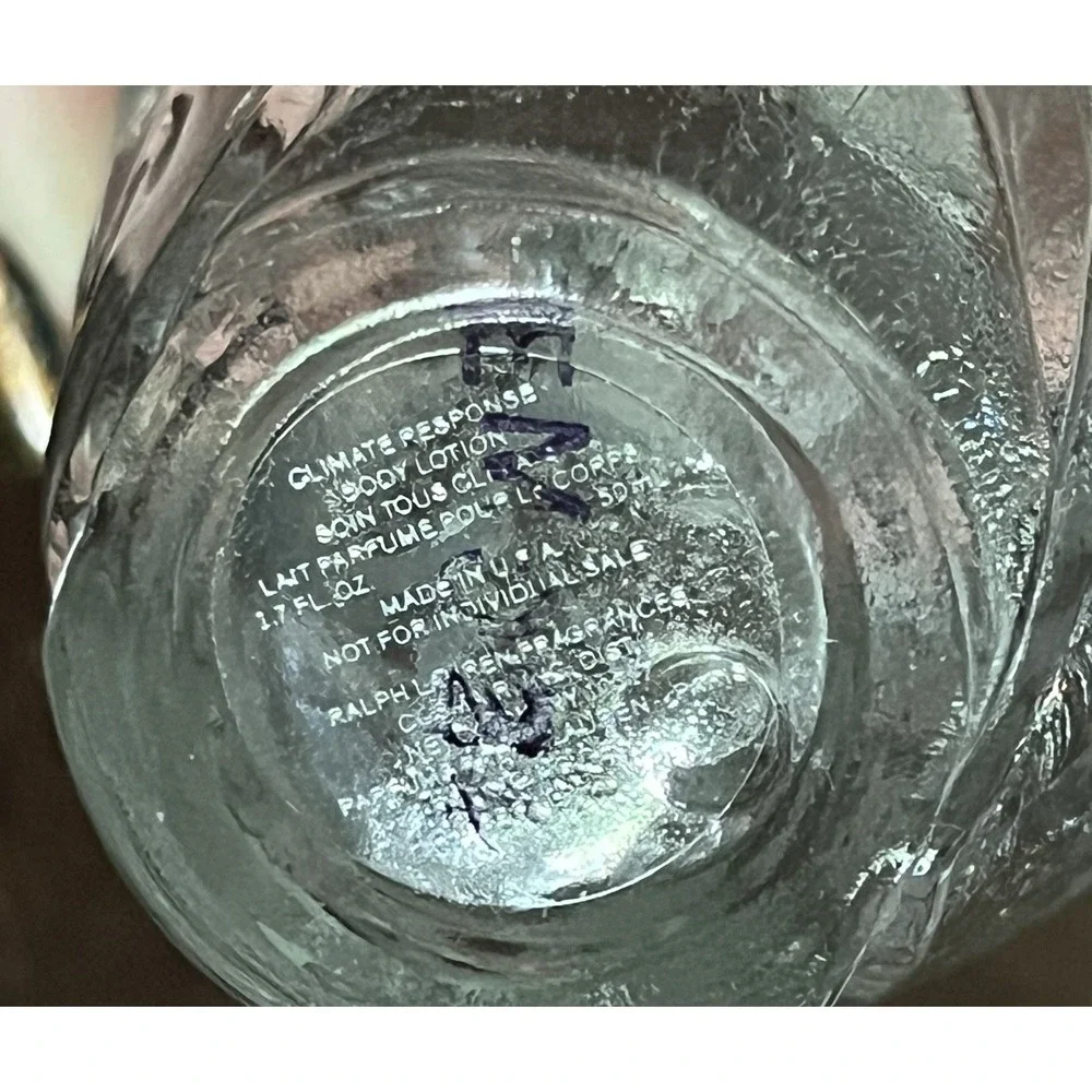 Vintage 80s Ralph Lauren Crystal Vanity Bottles Lot of 2